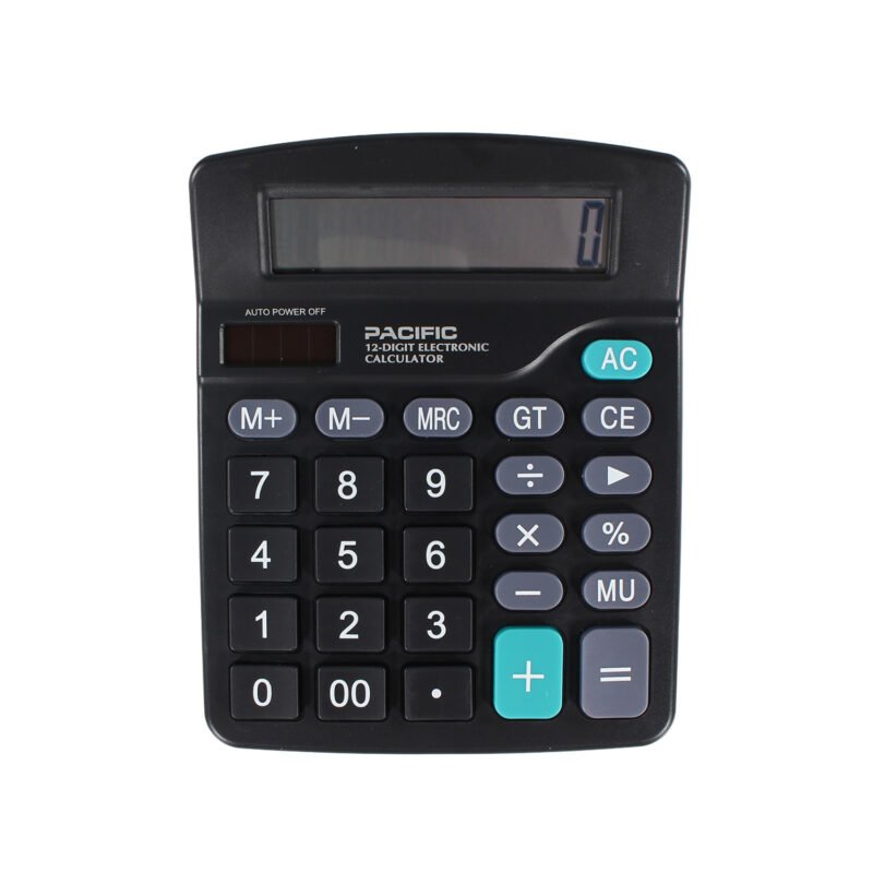 calculadora electronica pacific color de 12 digitos, pilas aa. — vista 4