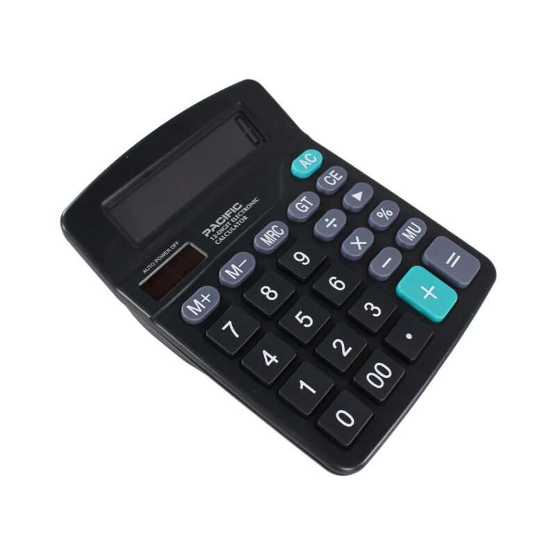 calculadora electronica pacific color de 12 digitos, pilas aa. — vista 3