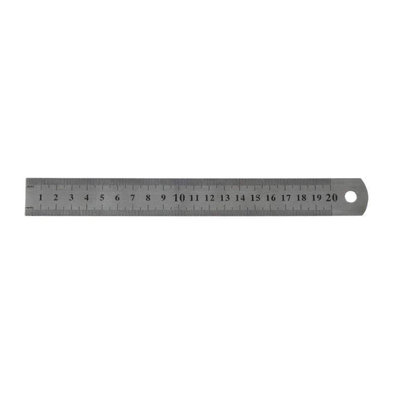 regla metalica pacific 20 cm con funda plastica — vista 2