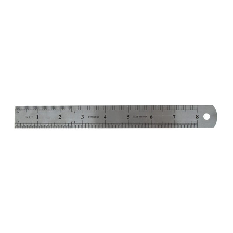 regla metalica pacific 20 cm con funda plastica — vista 3