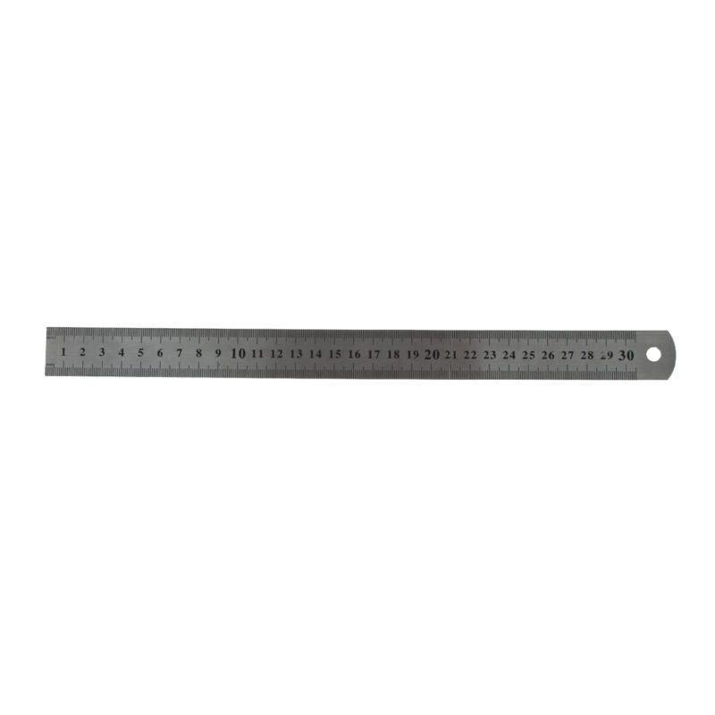 regla metalica pacific 30 cm con funda plastica — vista 2