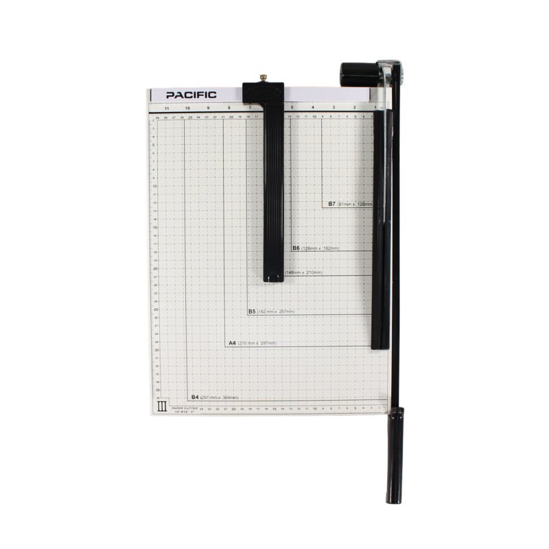 guillotina a4, 300x250mm, corta 12 hojas, base metalica, regleta paralela, empuÑadura ergonomica. no incluye tira de precision — vista 2