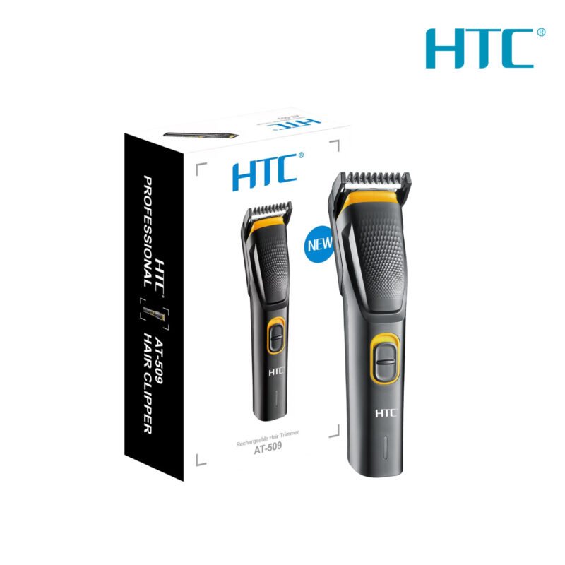 cortadora de pelo htc con peine de ajuste de 3 a 11mm, recargable tipo c — vista 4