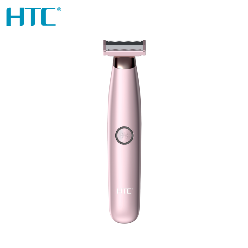 afeitadora inalambrica htc, cuchilla doble filo, 3 peines 1/3/5mm, lavable y recargable tipo c, incluye cuchilla extra — vista 4