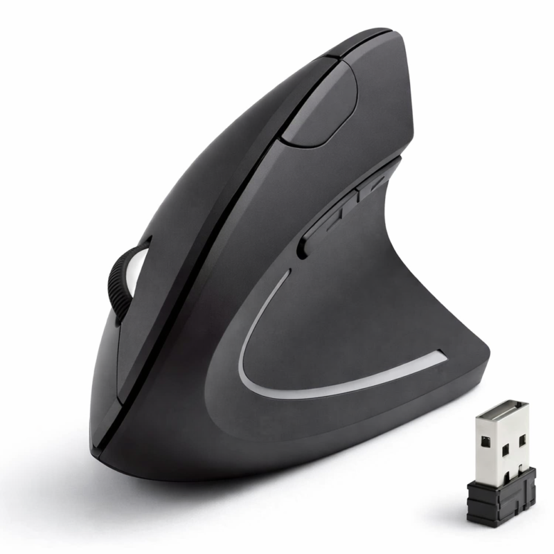 Mouse Vertical Ergonómico Tecnolab Dual BT + 2.4 GHz Recargable — vista 2