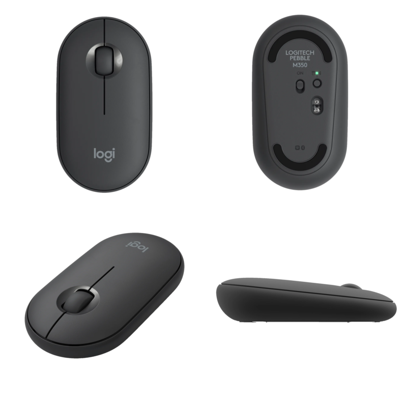 Mouse Silencioso Tecnolab Dual Bluetooth 5.2 + 2.4 GHz Black — vista 5