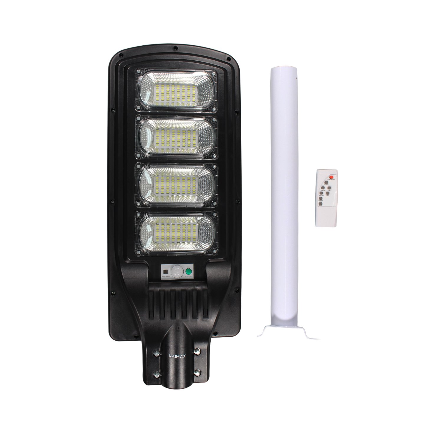 foco solar raimax de 240w de potencia, bateria de 13000mah, 1600 1800 lumenes, led 5730, proteccion ip65 con control remoto y soporte incluido foco solar raimax de 240w de potencia, bateria de 13000mah, 1600 1800 lumenes, led 5730, proteccion ip65 con control remoto y soporte incluido