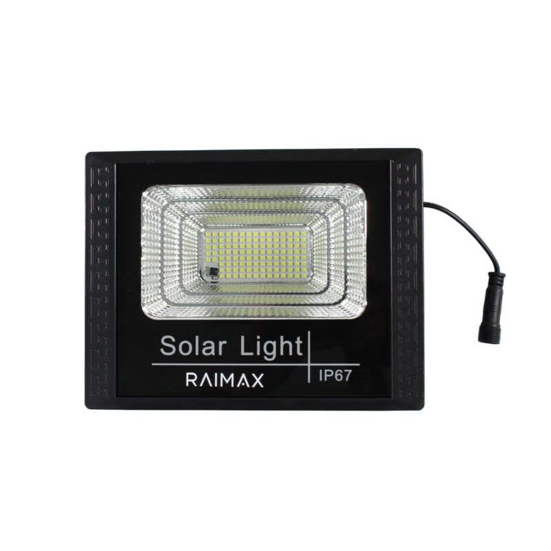 reflector solar raimax de 200w de potencia, bateria de 2500mah, led smd 2835, proteccion ip67 con control remoto incluido — vista 2