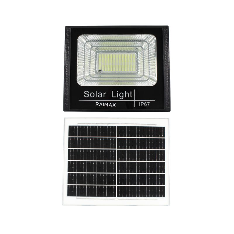 reflector solar raimax de 500w de potencia, bateria de 10000mah, led smd 2835, proteccion ip67 con control remoto incluido — vista 2