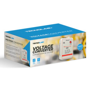 transformador voltaje tecnolab 500w, entrada 220v 250v, salida 100v 120v, frecuencia 50/60hz, 500va. no incluye adaptador