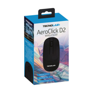 mouse tecnolab inalambrico usb 2,4 ghz 1200 dpi 3 botones black