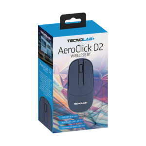 mouse tecnolab inalambrico optico, 3 colores, 2.4ghz, micro receptor usb 2.0, resolucion 1200dpi, distancia 10m. blue