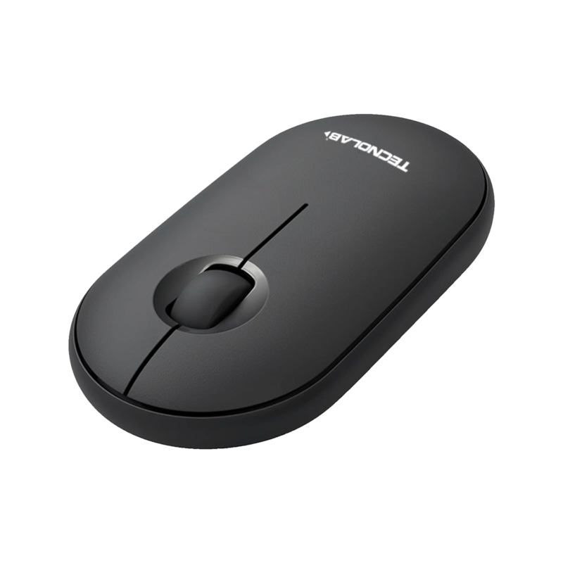 Mouse Silencioso Tecnolab Dual Bluetooth 5.2 + 2.4 GHz Black — vista 4