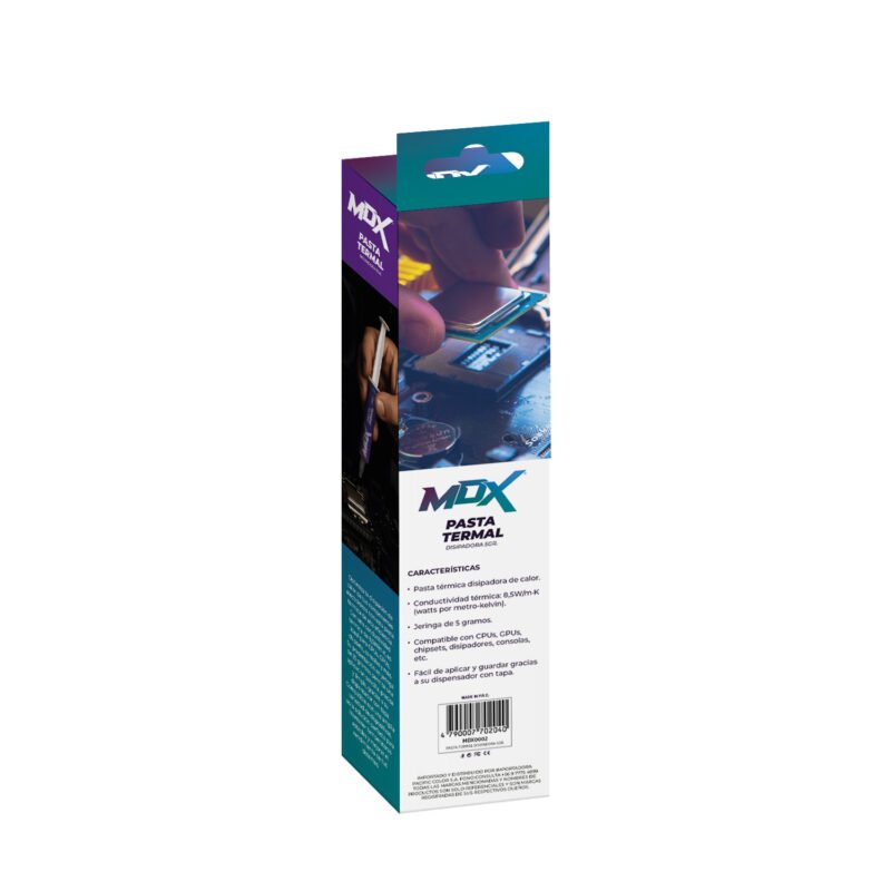 pasta termica mdx disipadora de calor 5gr, conductividad termica de 8.5w/mk — vista 2
