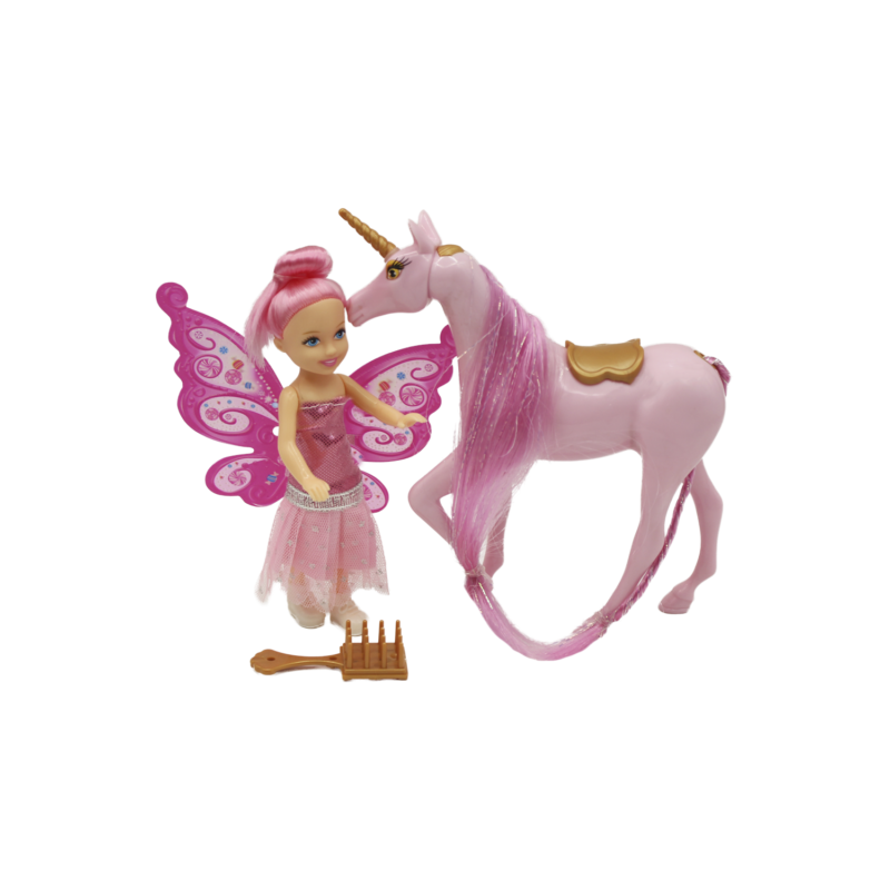 muñeca con unicornio — vista 2