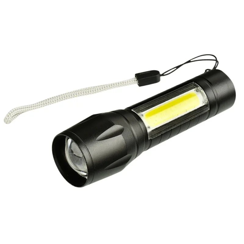 linterna tecnolab zoom telescópico carga usb 9cm — vista 2