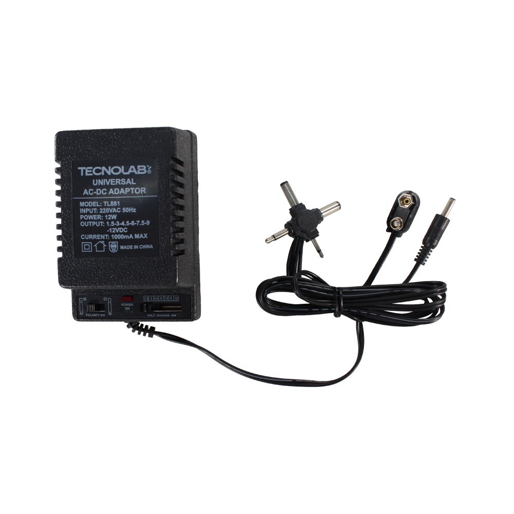 Eliminador de Corriente Universal Tecnolab (1000mA) auto draft