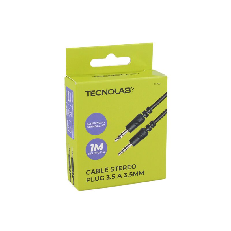 cable de audio auxiliar 3.5mm tecnolab (1 metro)