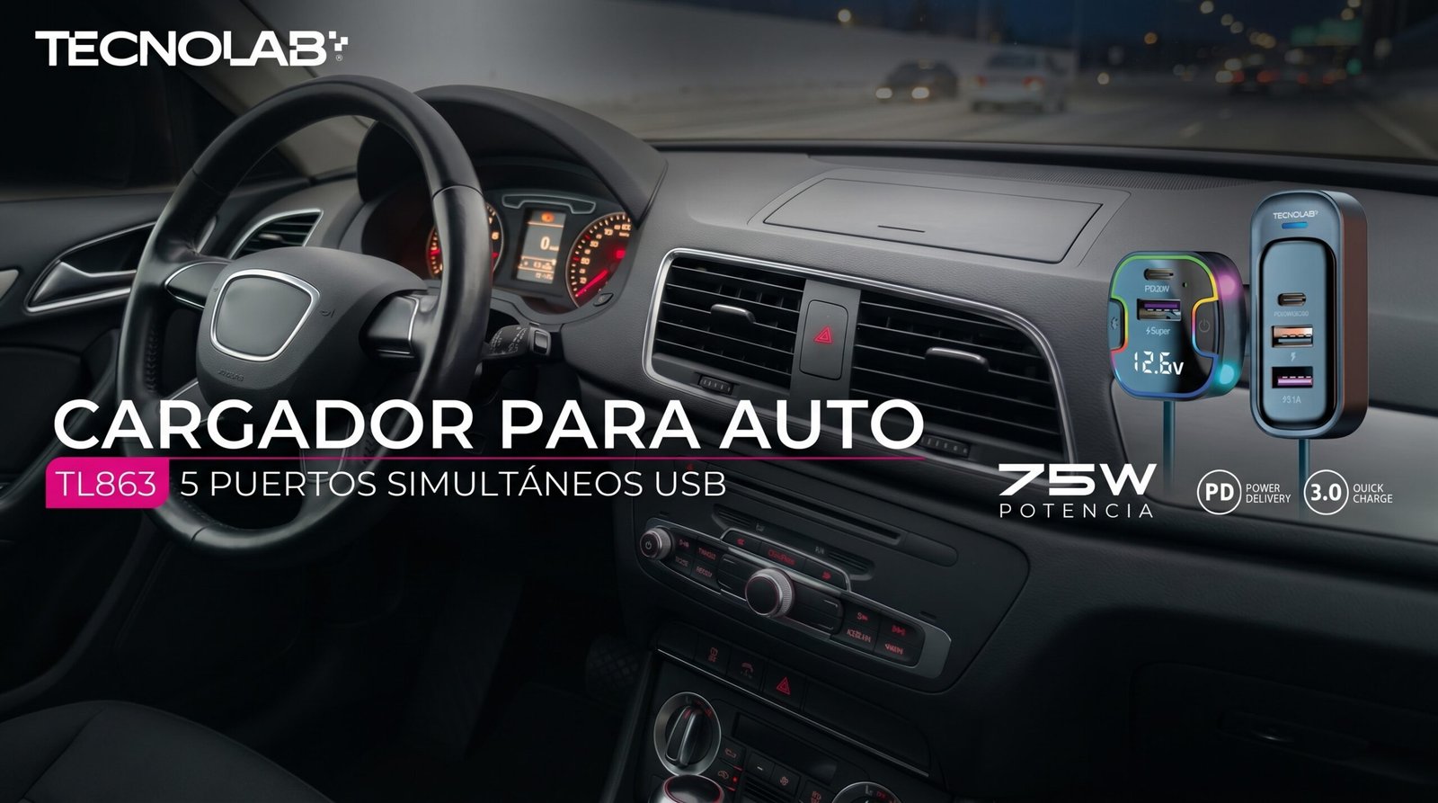 TL863 CARGADOR AUTO
