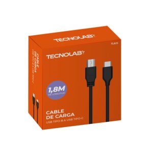 Cable USB-C a USB Tipo-B Tecnolab (1.8m)