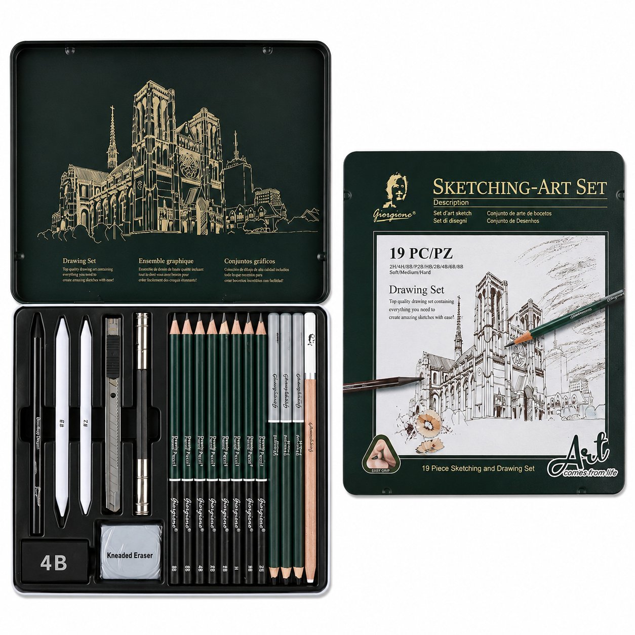 Set 19 Lápices y Herramientas de Boceto Giorgione Sketching-Art G-191908 Set 19 Lápices y Herramientas de Boceto Giorgione Sketching-Art G-191908