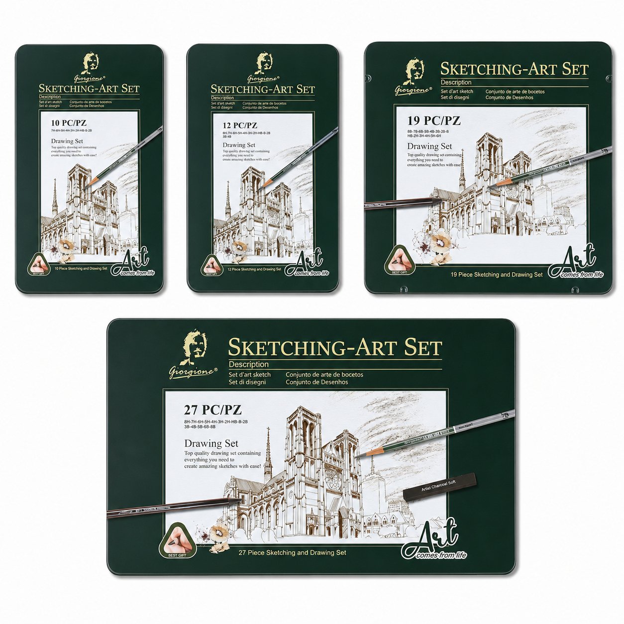 Set 19 Lápices y Herramientas de Boceto Giorgione Sketching-Art G-191908 Set 19 Lápices y Herramientas de Boceto Giorgione Sketching-Art G-191908 - Imagen 5