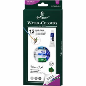 Set 12 Acuarelas en Tubo Giorgione G-7018 · 12 x 12 ml Certificación AP