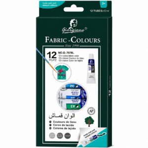 Set 12 Pinturas para Tela Giorgione G-7078 · 12 x 12 ml Certificación AP