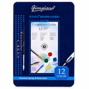 Set de Acuarelas en Pastilla Giorgione 12 Colores (G-900)