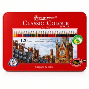 Set 120 Lápices de Color Clásicos Giorgione Classic-Colour en Caja Metálica