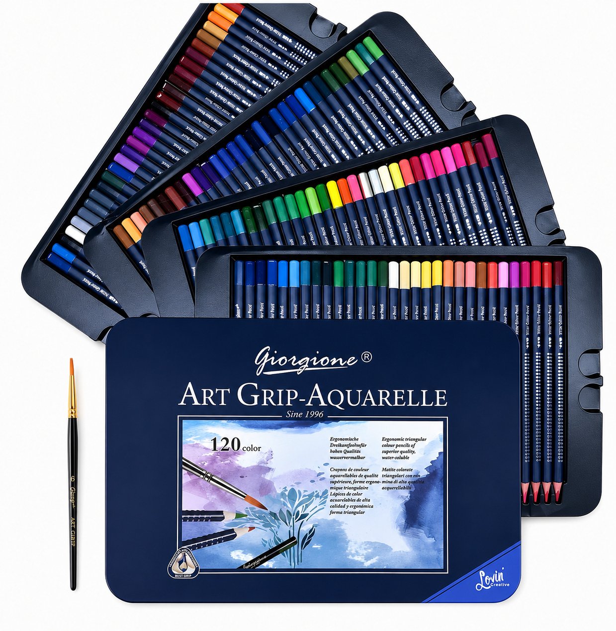 Set 120 Lápices Acuarelables Giorgione Art Grip Set 120 Lápices Acuarelables Giorgione Art Grip