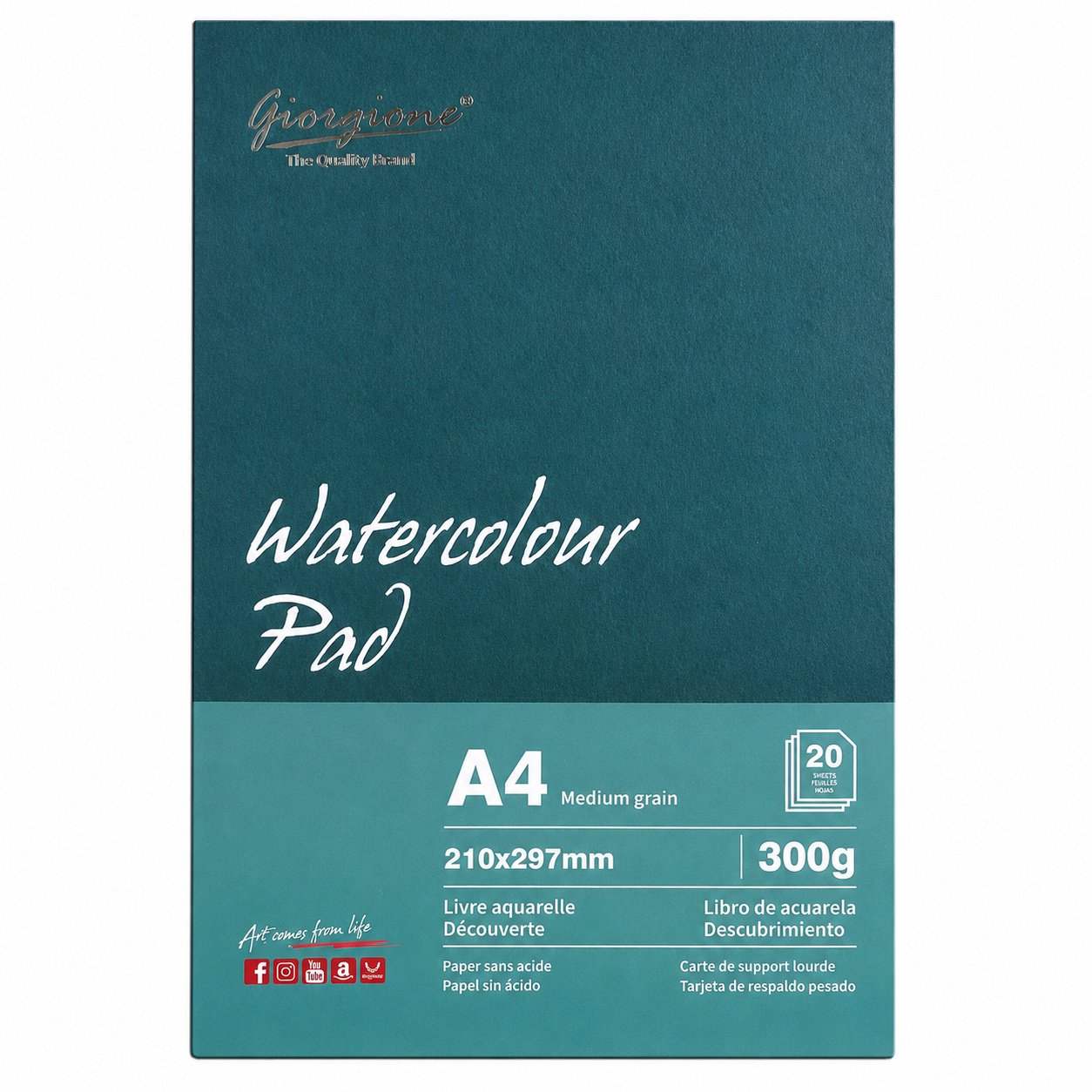 Block para Acuarela Giorgione A4 300G Block para Acuarela Giorgione A4 300G