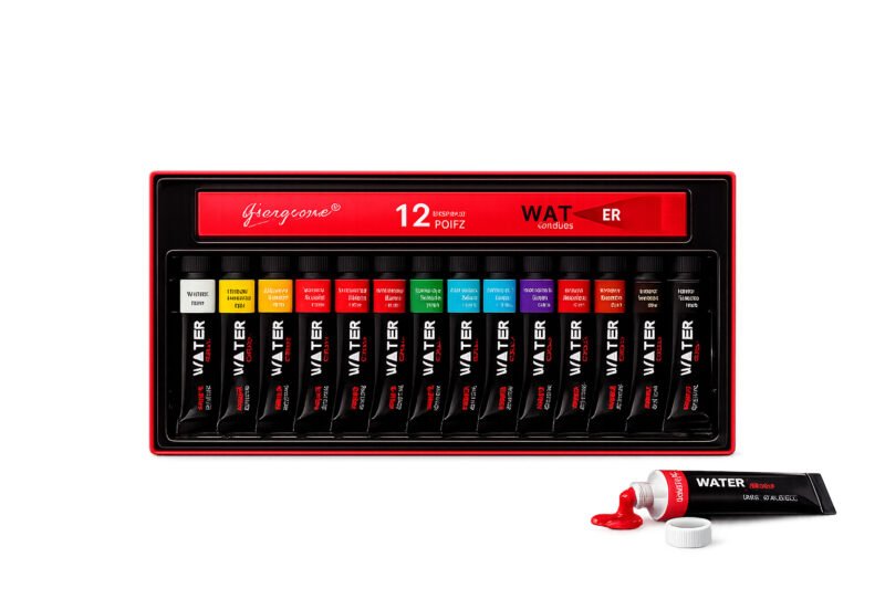 Set 12 Acuarelas en Tubo Giorgione G-WC1201 · 12 Colores 12 ml