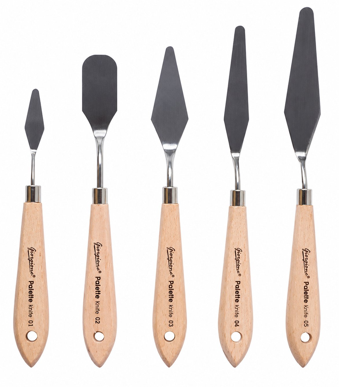 Set de 5 Espátulas Giorgione (Mango de Madera) Set de 5 Espátulas Giorgione (Mango de Madera) - Imagen 2