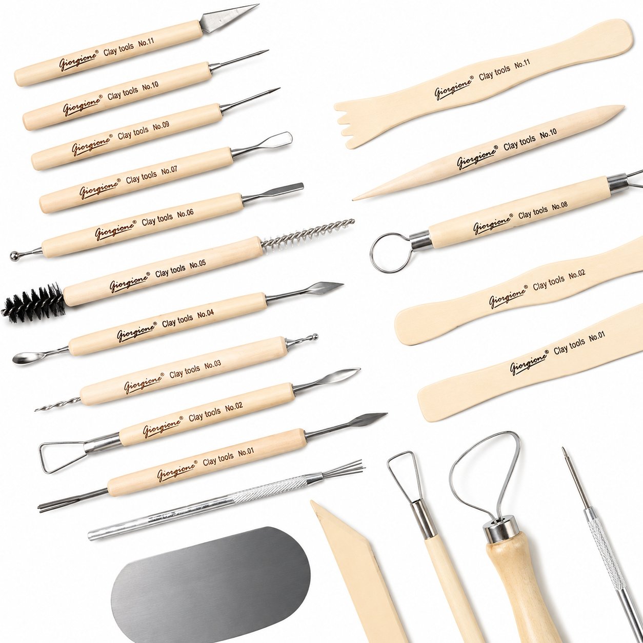 Set de Herramientas para Arcilla Giorgione G-Y0001 (11 Piezas) Set de Herramientas para Arcilla Giorgione G-Y0001 (11 Piezas) - Imagen 2