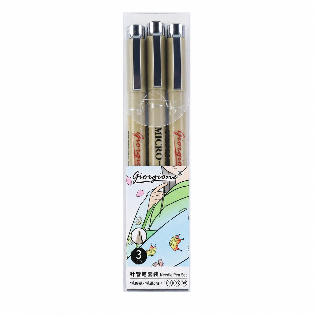 Set de 3 Tiralíneas Giorgione ZG003 Set de 3 Tiralíneas Giorgione ZG003