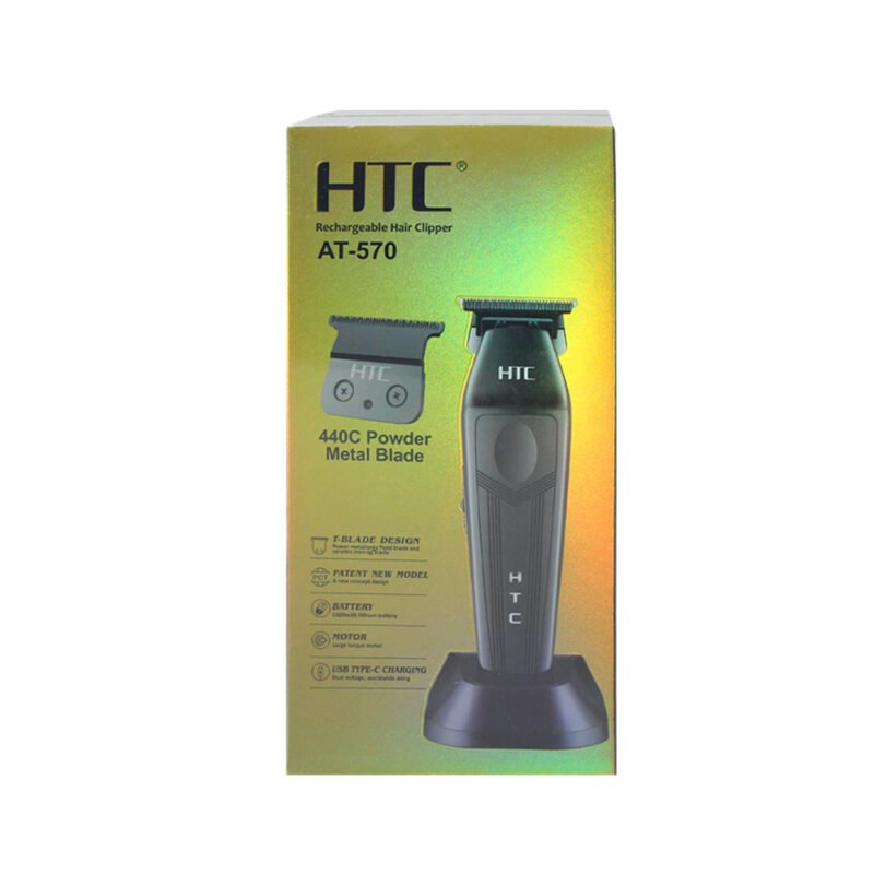 Cortadora de Pelo y Patillera Inalámbrica HTC Recargable USB-C — vista 5
