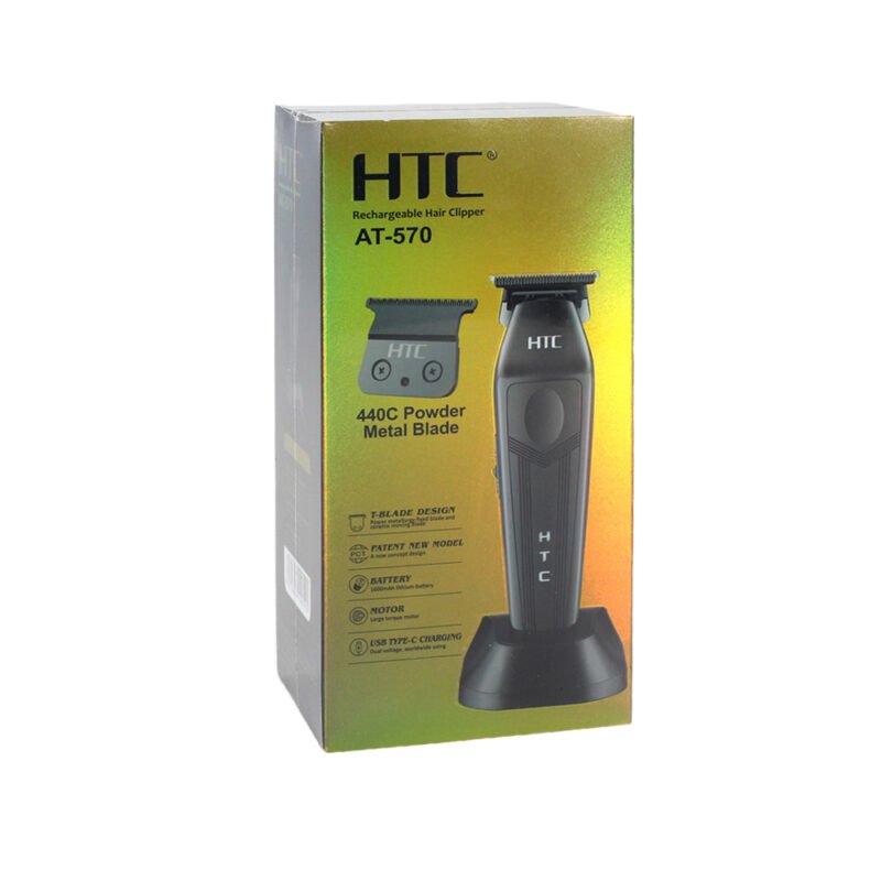 Cortadora de Pelo y Patillera Inalámbrica HTC Recargable USB-C