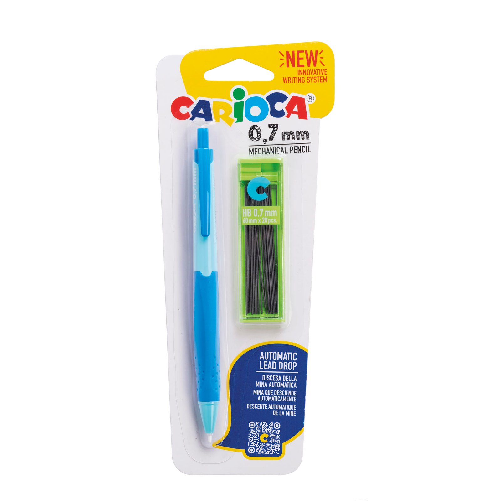 Portaminas Carioca 0,7 mm con Estuche de Repuesto Portaminas Carioca 0,7 mm con Estuche de Repuesto