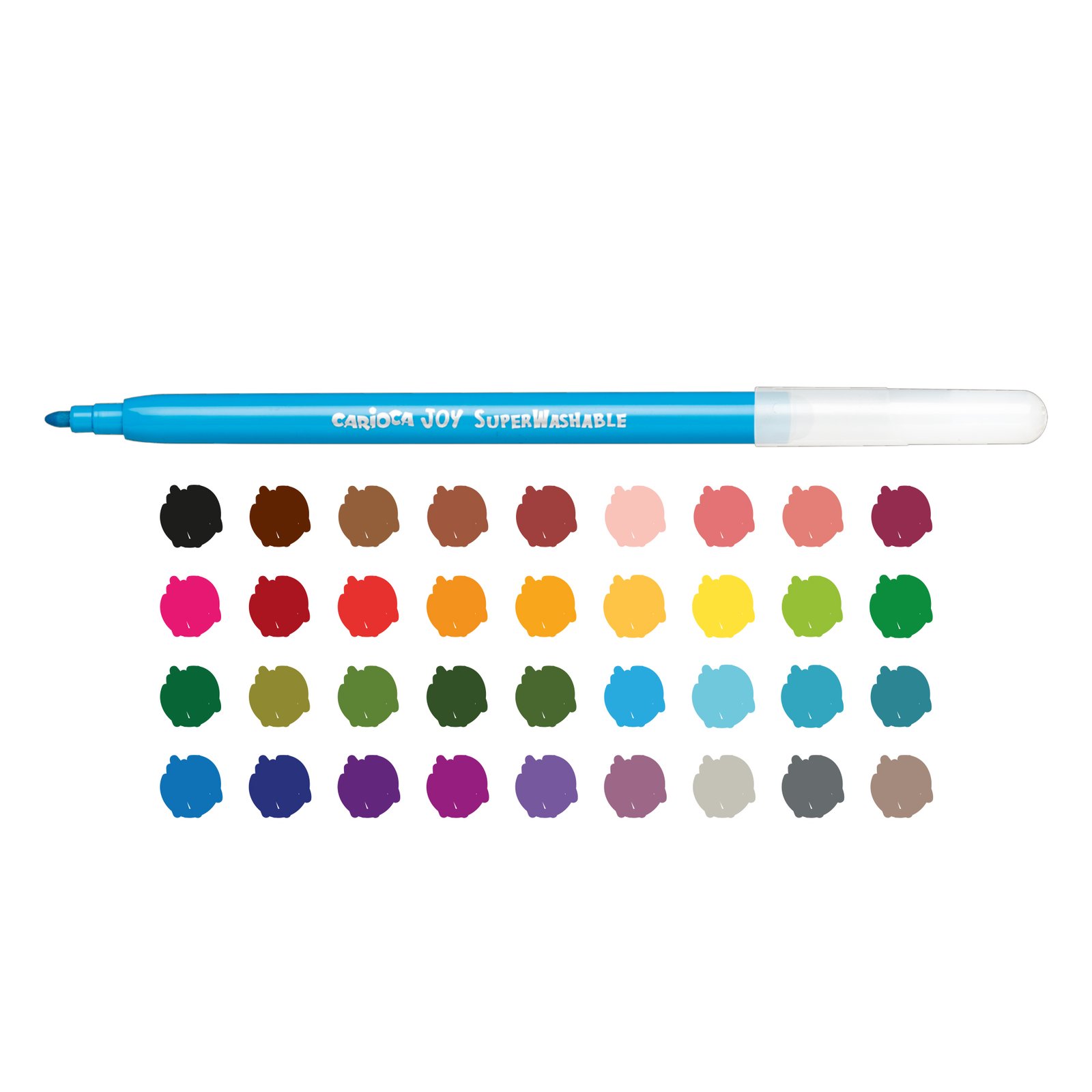 Plumones Carioca Joy 60 Unidades · 30 Colores en Caja con Asa Plumones Carioca Joy 60 Unidades · 30 Colores en Caja con Asa - Imagen 2