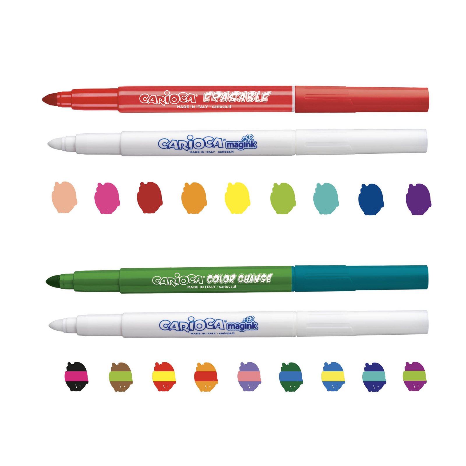Plumones Carioca Magic Markers 20 Unidades · Borrable y Color Change Plumones Carioca Magic Markers 20 Unidades · Borrable y Color Change - Imagen 2