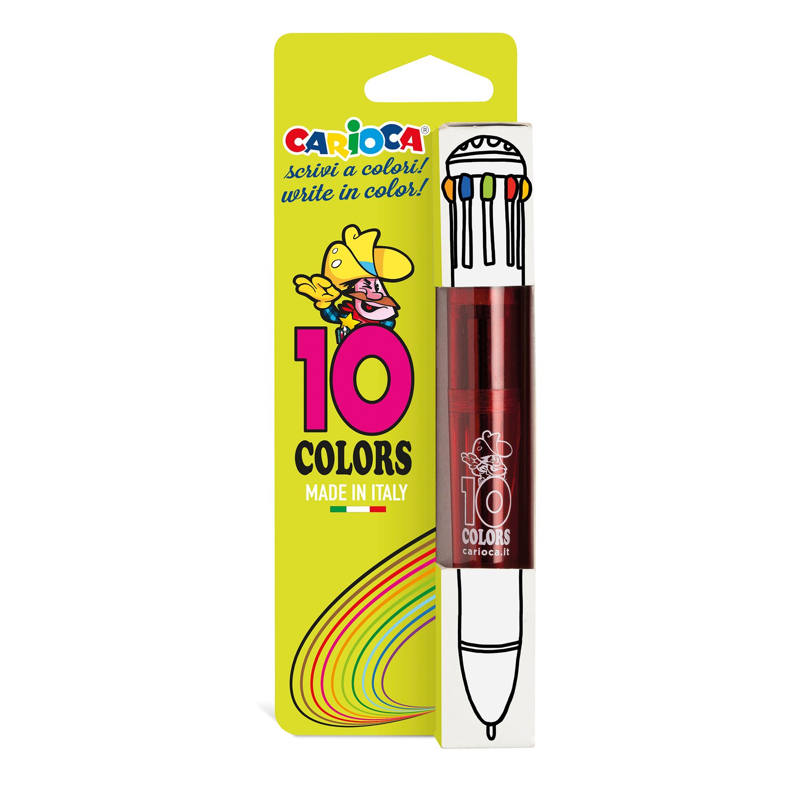 Bolígrafo Carioca 10 Colores en Un Solo Cuerpo Bolígrafo Carioca 10 Colores en Un Solo Cuerpo