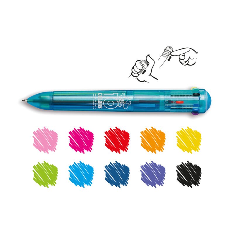 Bolígrafo Carioca 10 Colores en Un Solo Cuerpo — vista 2