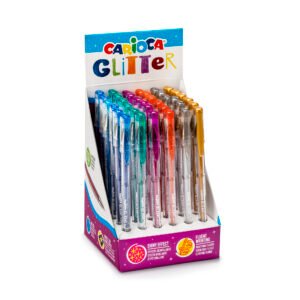 Expositor 36 Bolígrafos Gel con Glitter Carioca