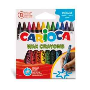 Crayones de Cera Carioca 12 Unidades Lavables