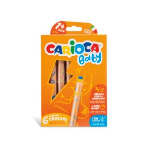Crayones Carioca Baby 3 en 1 · 6 Unidades desde 1 Año