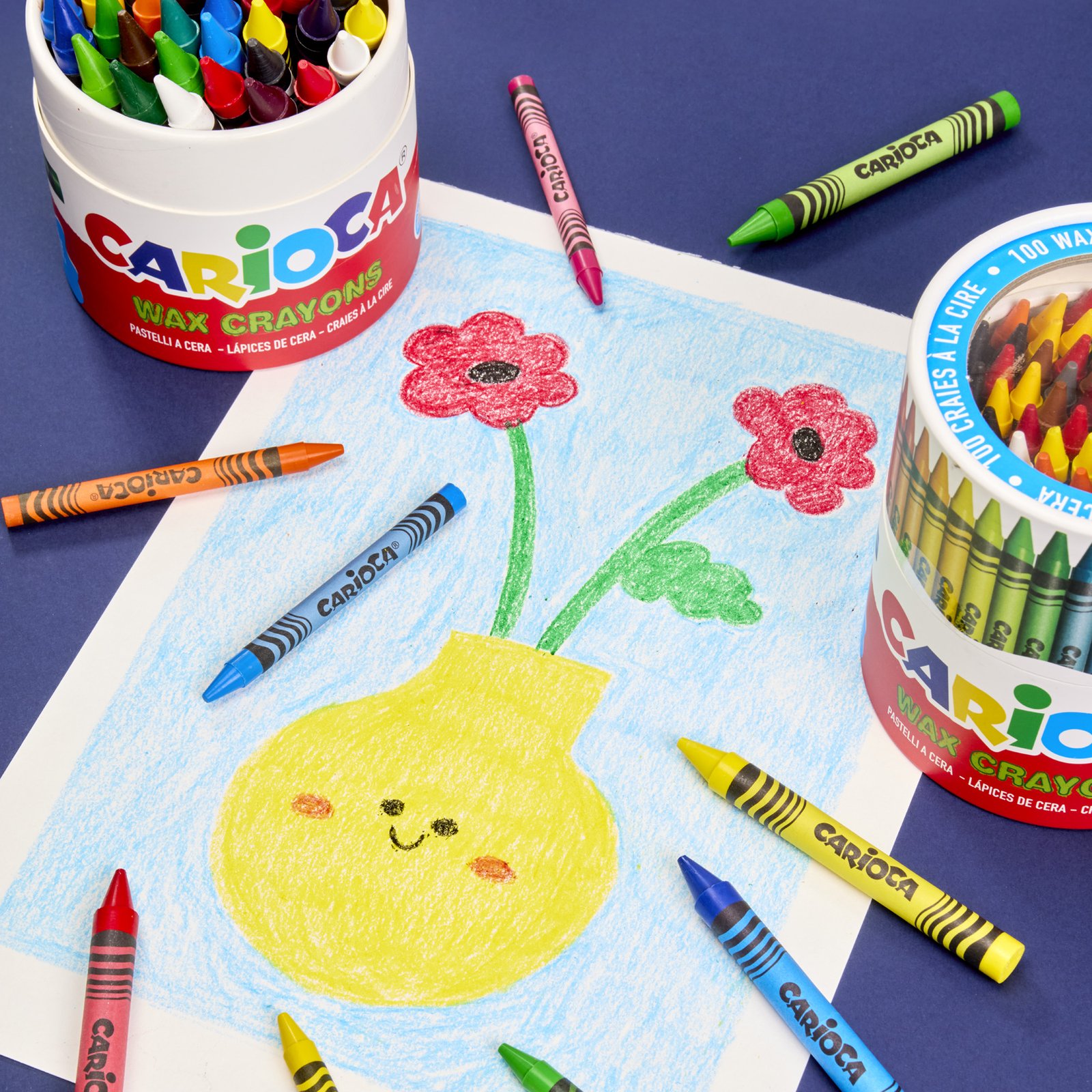 Crayones de Cera Carioca 12 Unidades Lavables Crayones de Cera Carioca 12 Unidades Lavables - Imagen 3
