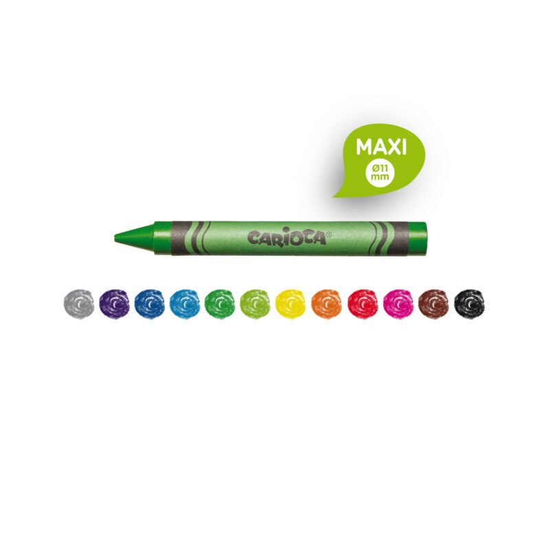 Crayones de Cera Jumbo Carioca 12 Unidades Ø10 mm — vista 2