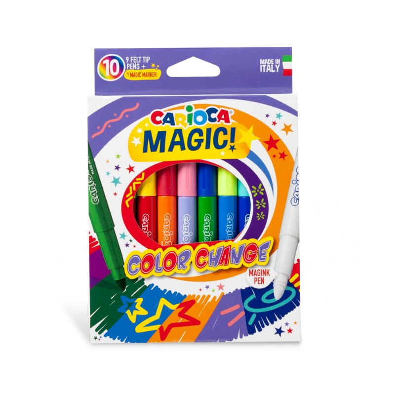 Plumones Carioca Magic Color Change 10 Unidades · 18 Colores