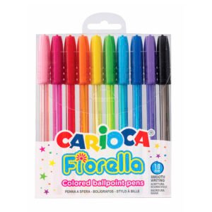 Bolígrafos Carioca Fiorella 10 Unidades Colores Surtidos